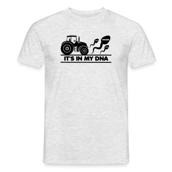 Agriculteur, c’est dans mon ADN - T-shirt homme - gris chiné - Devant - AI Model Male 178 dark (178cm)
