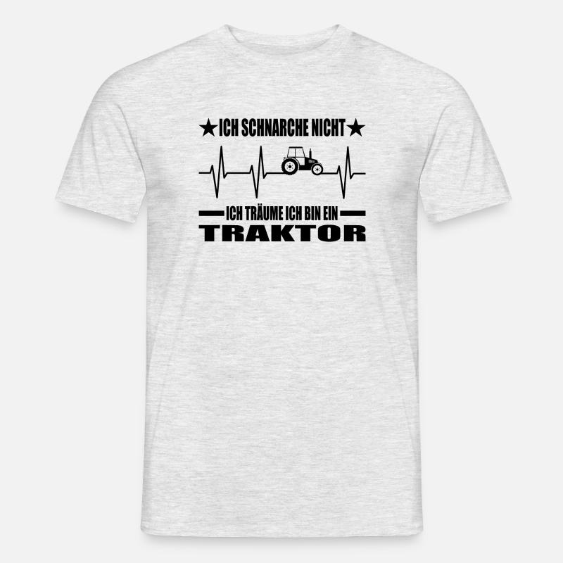 Traktor - Männer T-Shirt - Grau meliert