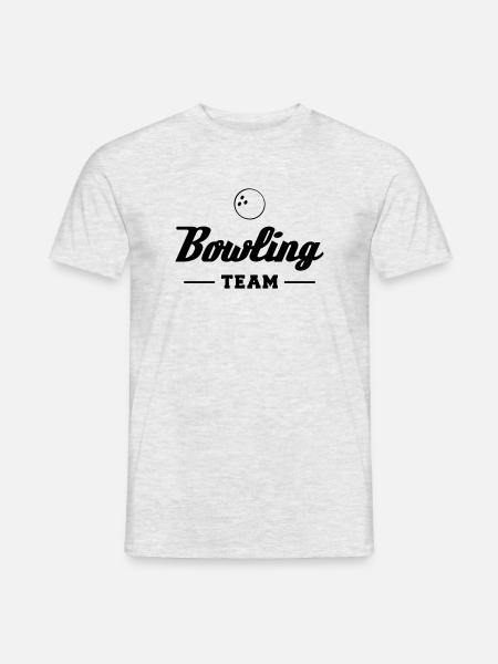 Bowling Team - Männer T-Shirt - Grau meliert