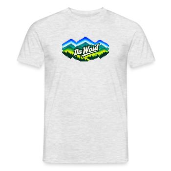 Bayerischer Wald - T-Shirt Pixelwald - Männer T-Shirt - Grau meliert - Vorne - AI Model Male 178 dark (178cm)