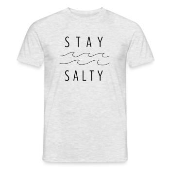 rester salée - T-shirt homme - gris chiné - Devant - AI Model Male 178 dark (178cm)