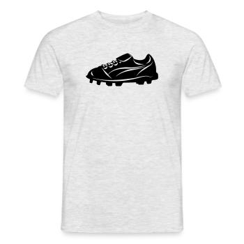 chaussure de football - T-shirt homme - gris chiné - Devant - AI Model Male 178 dark (178cm)