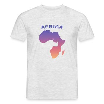 Africa - Männer T-Shirt - Grau meliert - Vorne - AI Model Male 178 dark (178cm)