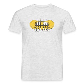 Rafting BoatIng Montagnes Eaux Vives Navigation de plaisance - T-shirt homme - gris chiné - Devant - AI Model Male 178 dark (178cm)