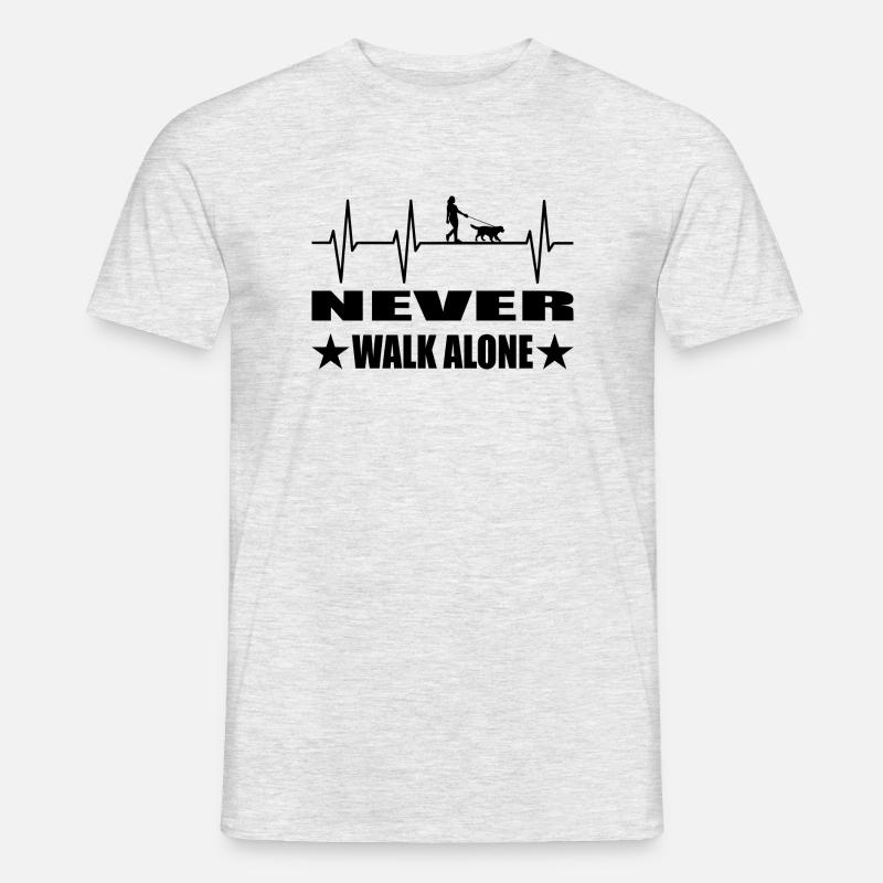 Hund - Männer T-Shirt - Grau meliert