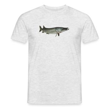 Brochet - T-shirt homme - gris chiné - Devant - AI Model Male 178 dark (178cm)