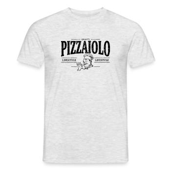 Pizzaiolo - Männer T-Shirt - Grau meliert - Vorne - AI Model Male 178 dark (178cm)