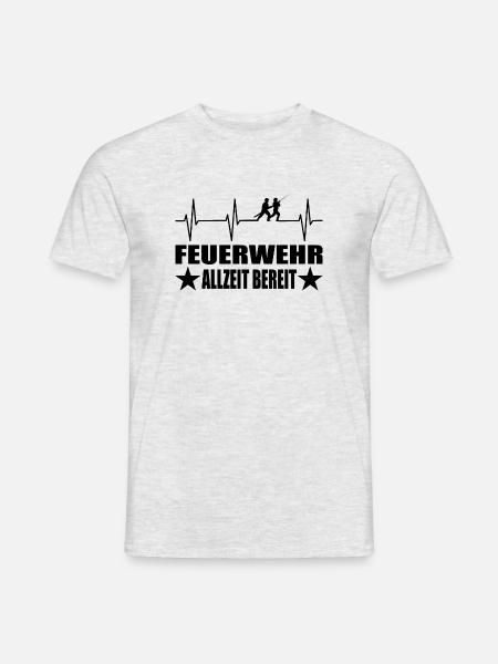 Feuerwehr - Männer T-Shirt - Grau meliert