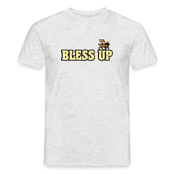 Dub Reggae Bless Up - T-shirt homme - gris chiné - Devant - AI Model Male 178 dark (178cm)