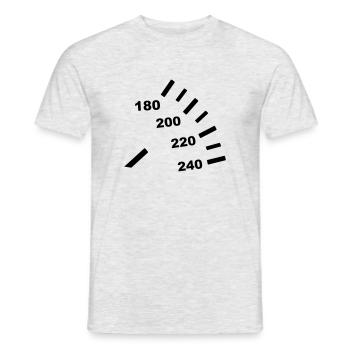 Voiture - Vitesse - T-shirt homme - gris chiné - Devant - AI Model Male 178 dark (178cm)
