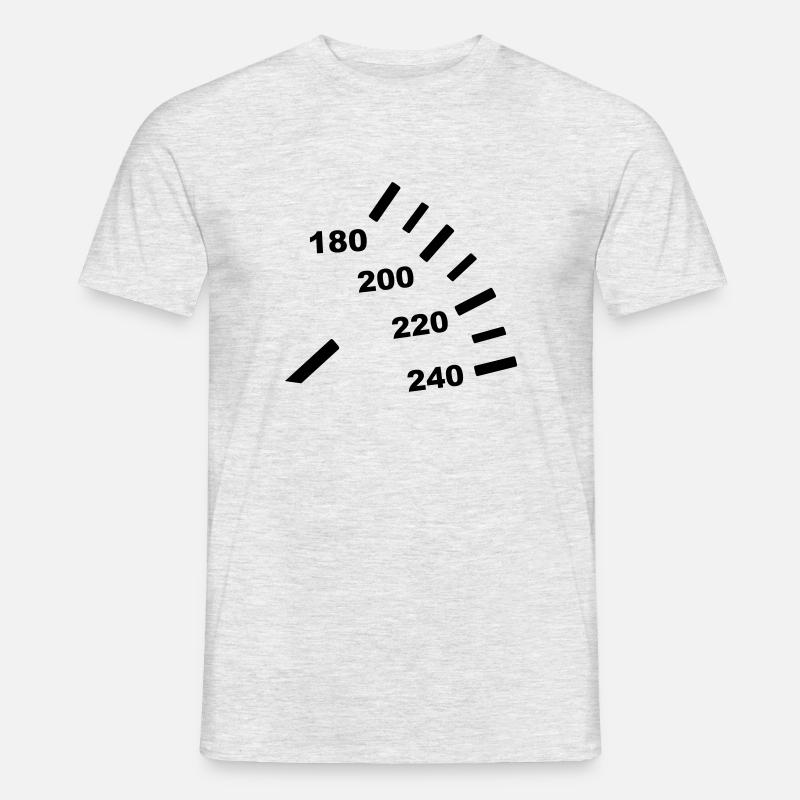 Tacho - Auto - Mænd T-shirt - grå meleret