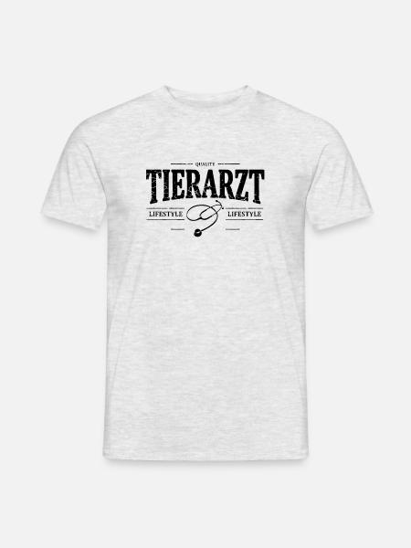 Tierarzt - Männer T-Shirt - Grau meliert
