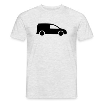Van Logo Lieferung - Männer T-Shirt - Grau meliert - Vorne - AI Model Male 178 dark (178cm)