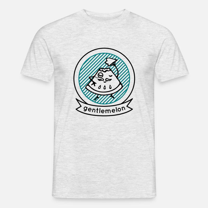 Wassermelone - Männer T-Shirt - Grau meliert