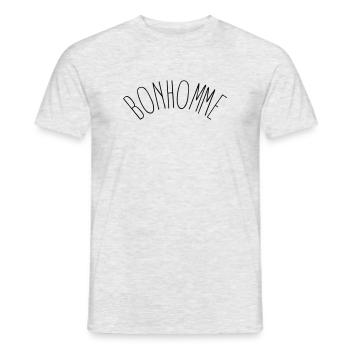 Bonhomme - Petit mec tout simplement - T-shirt homme - gris chiné - Devant - AI Model Male 178 dark (178cm)