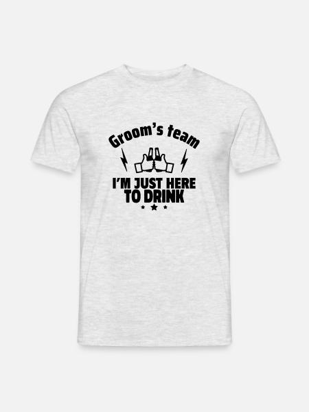 The groom's team - Men's T-Shirt - heather grey