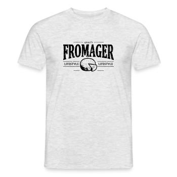 Fromager - T-shirt homme - gris chiné - Devant - AI Model Male 178 dark (178cm)