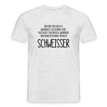 Schweisser – ein Alleskönner, Genie, Multitalent - Männer T-Shirt - Grau meliert - Vorne - AI Model Male 178 dark (178cm)