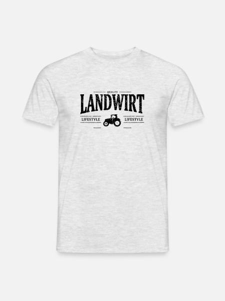 Landwirt - Männer T-Shirt - Grau meliert