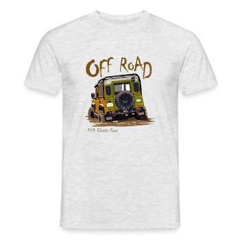 Off Road - Men's T-Shirt - heather grey - Front - AI Model Male 178 dark (178cm)