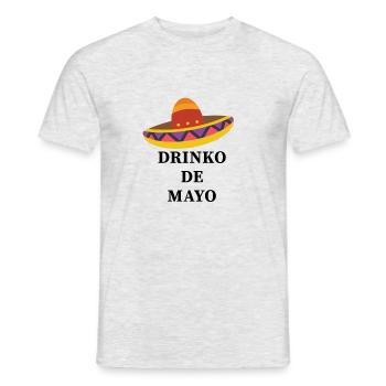 Drinko de Mayo Cinco de Mayo Mexican - Men's T-Shirt - heather grey - Front - AI Model Male 178 dark (178cm)