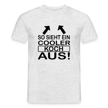 Kochen Koch backen Food Kitchen - Männer T-Shirt - Grau meliert - Vorne - AI Model Male 178 dark (178cm)
