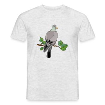 Vogel - Männer T-Shirt - Grau meliert - Vorne - AI Model Male 178 dark (178cm)