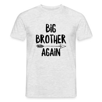 Wieder Big Brother - Männer T-Shirt - Grau meliert - Vorne - AI Model Male 178 dark (178cm)