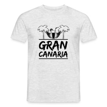 Grande Canarie - T-shirt homme - gris chiné - Devant - AI Model Male 178 dark (178cm)