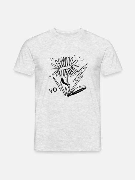 Fleur Electrique - T-shirt homme - gris chiné