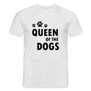 Dog Hund - Männer T-Shirt - Grau meliert - Vorne - AI Model Male 178 dark (178cm)