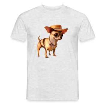 Chihuahua Dog Chihuahua Puppy Dogs Dog Owners - Men's T-Shirt - heather grey - Front - AI Model Male 178 dark (178cm)