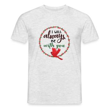 I will always with you Cardinal - Men's T-Shirt - heather grey - Front - AI Model Male 178 dark (178cm)