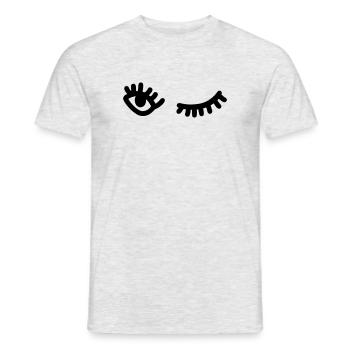 Clin d’œil - T-shirt homme - gris chiné - Devant - AI Model Male 178 dark (178cm)