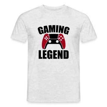 Légende du jeu vidéo - T-shirt homme - gris chiné - Devant - AI Model Male 178 dark (178cm)