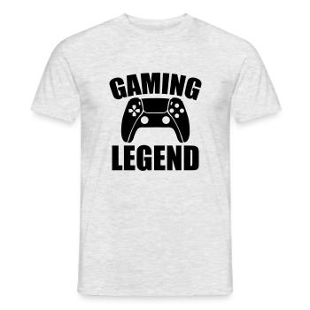 Légende du jeu vidéo - T-shirt homme - gris chiné - Devant - AI Model Male 178 dark (178cm)