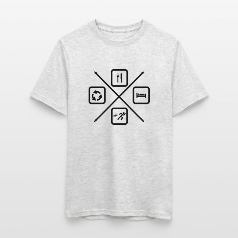 Der Lebenszyklus eines Läufers,Running Männer T-Shirt