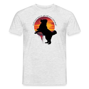Bouvier bernois - T-shirt homme - gris chiné - Devant - AI Model Male 178 dark (178cm)