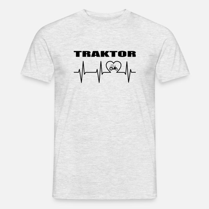 Traktor - Männer T-Shirt - Grau meliert