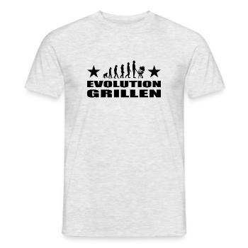 BBQ - Männer T-Shirt - Grau meliert - Vorne - AI Model Male 178 dark (178cm)