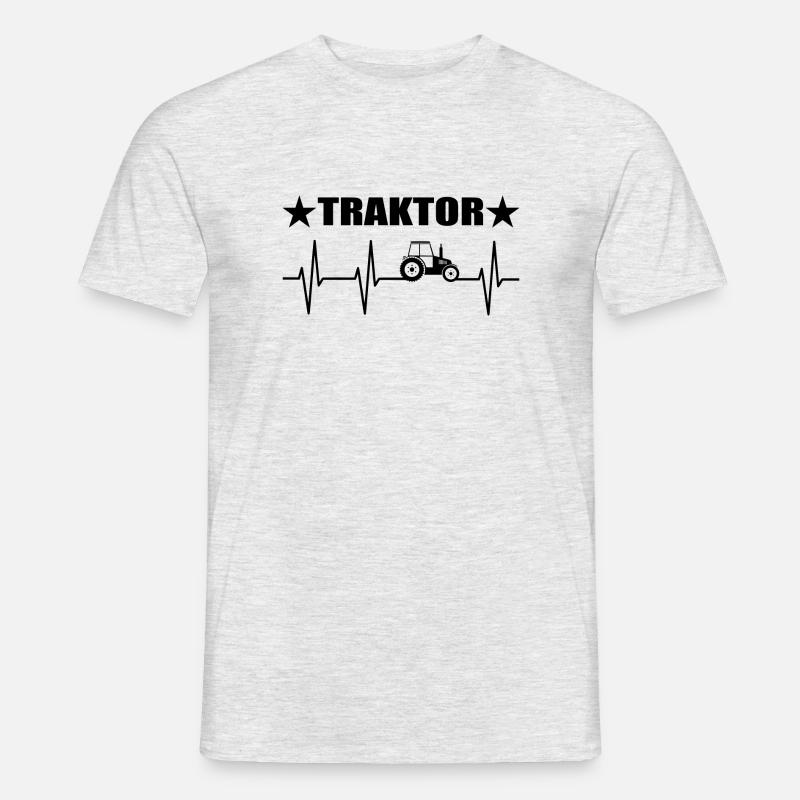 Traktor - Männer T-Shirt - Grau meliert