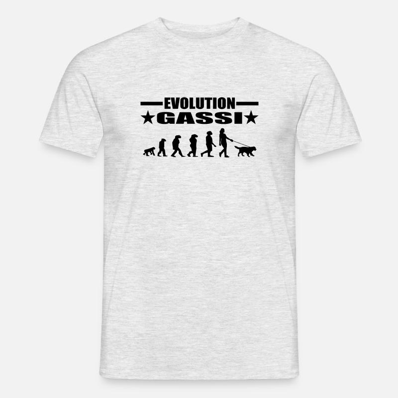 Hund - Männer T-Shirt - Grau meliert