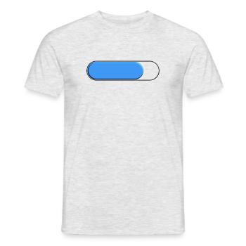 Spur Petite bleu (Beladung) - Männer T-Shirt - Grau meliert - Vorne - AI Model Male 178 dark (178cm)