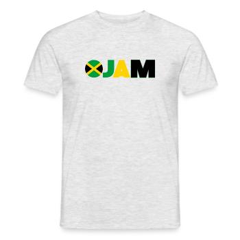 Jamaika - Männer T-Shirt - Grau meliert - Vorne - AI Model Male 178 dark (178cm)