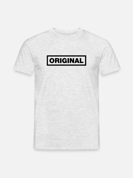 Le vrai original - T-shirt homme - gris chiné