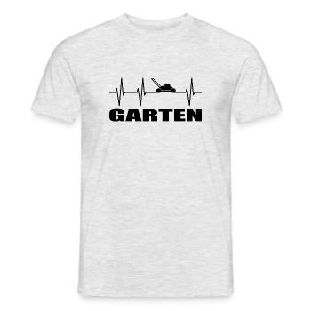 Garten - Männer T-Shirt - Grau meliert - Vorne - AI Model Male 178 dark (178cm)