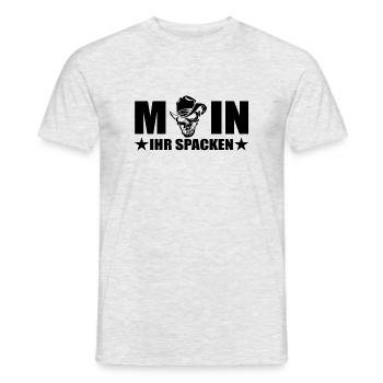 Moin - Männer T-Shirt - Grau meliert - Vorne - AI Model Male 178 dark (178cm)