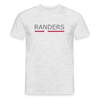Randers - Denmark Flag - Dänemark - Männer T-Shirt - Grau meliert - Vorne - AI Model Male 178 dark (178cm)