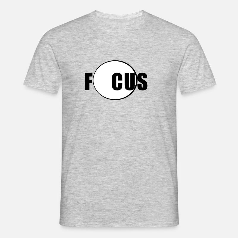 Focus Ästhetik ästhetisch Geschenk - Männer T-Shirt - Grau meliert