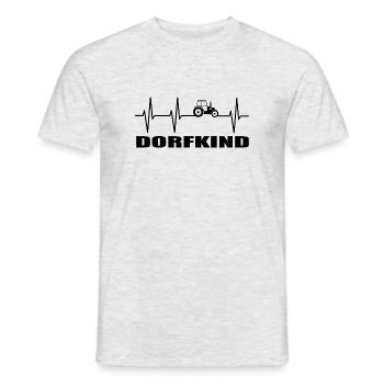 Dorfkind - Männer T-Shirt - Grau meliert - Vorne - AI Model Male 178 dark (178cm)